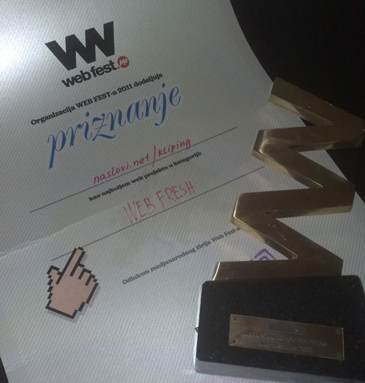 WebFest nagrada